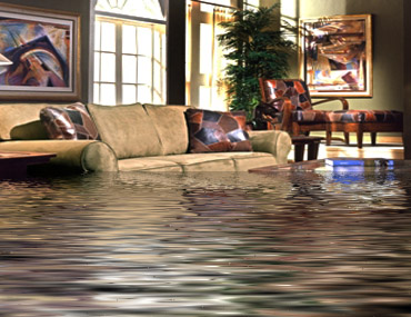 Flood damage and carpet restoration